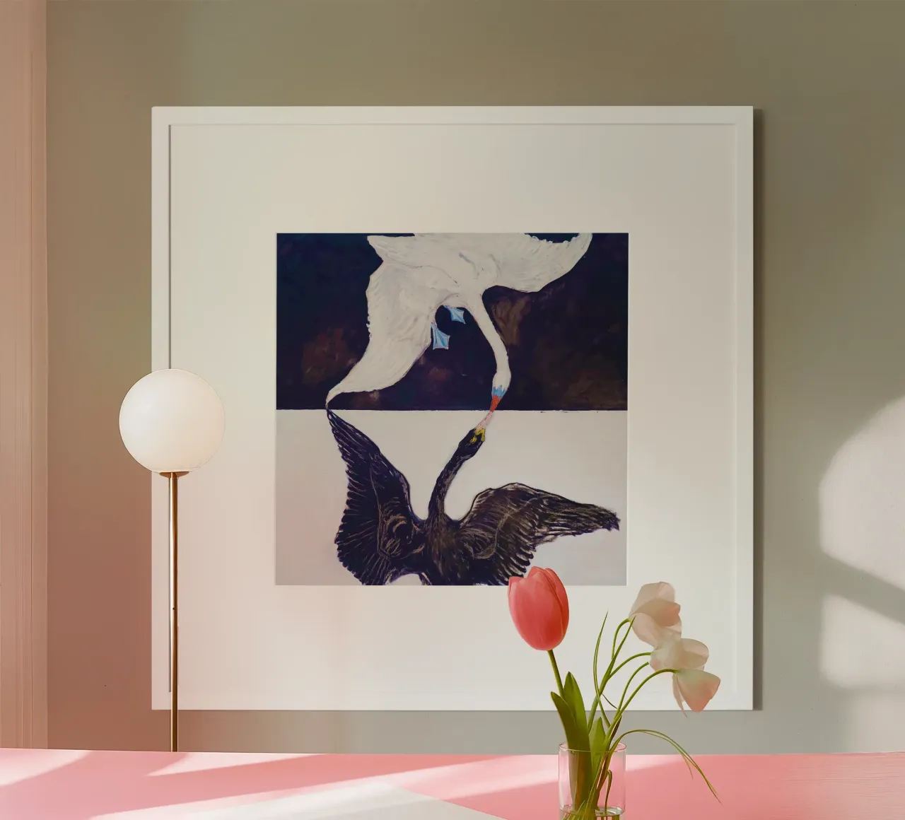 The Swan, No. 1 (1915) by Hilma af Klint carta hahnemühle da Bisous Art