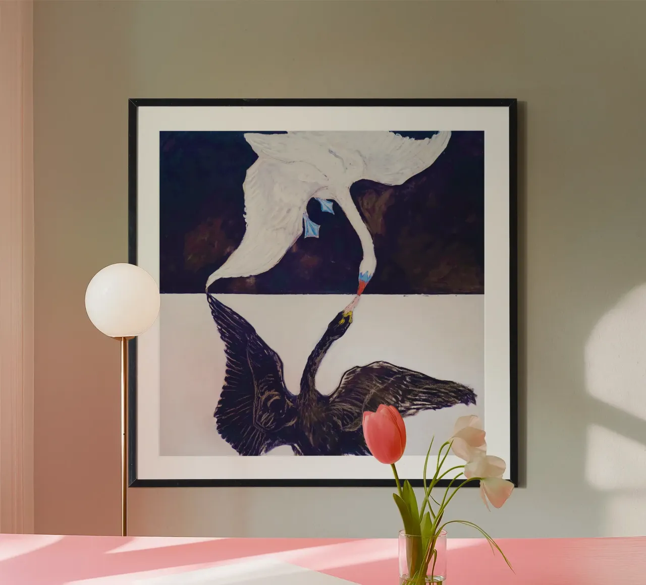 The Swan, No. 1 (1915) by Hilma af Klint carta hahnemühle da Bisous Art