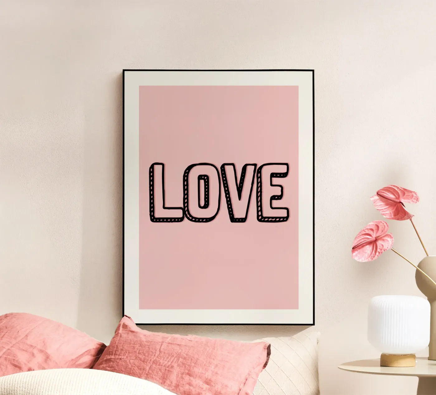 AMORE plexiglass da Wall of Words