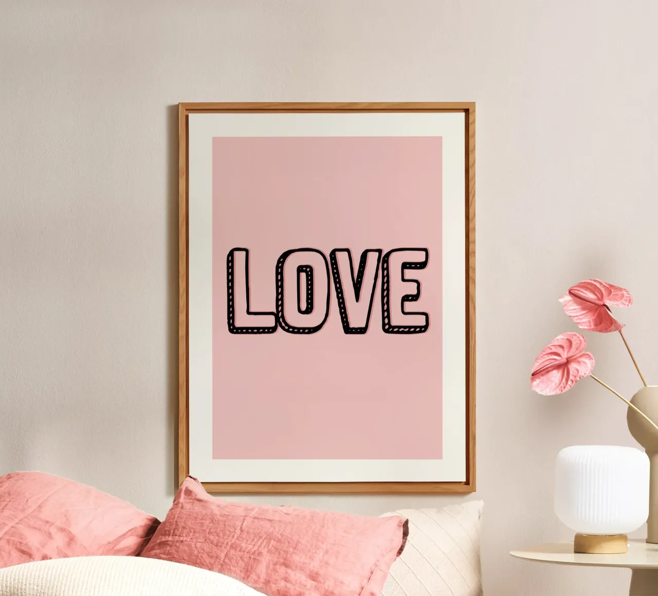 AMORE alluminio dibond da Wall of Words