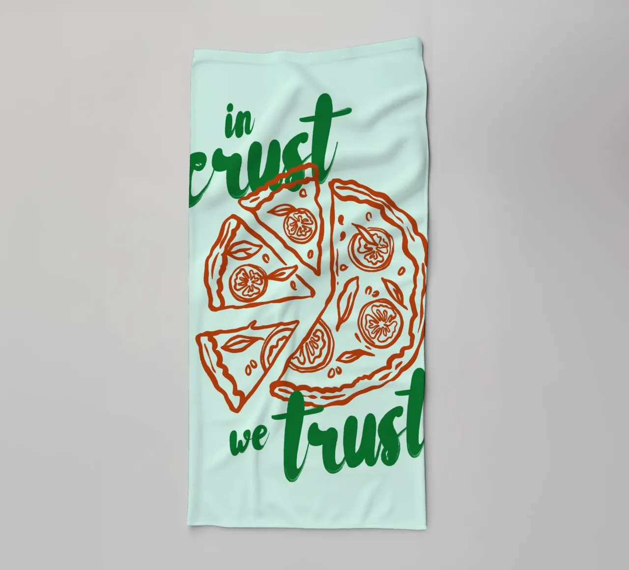 Boho Food 14 In Crust We Trust asciugamano da bagno da Boho Print Collection
