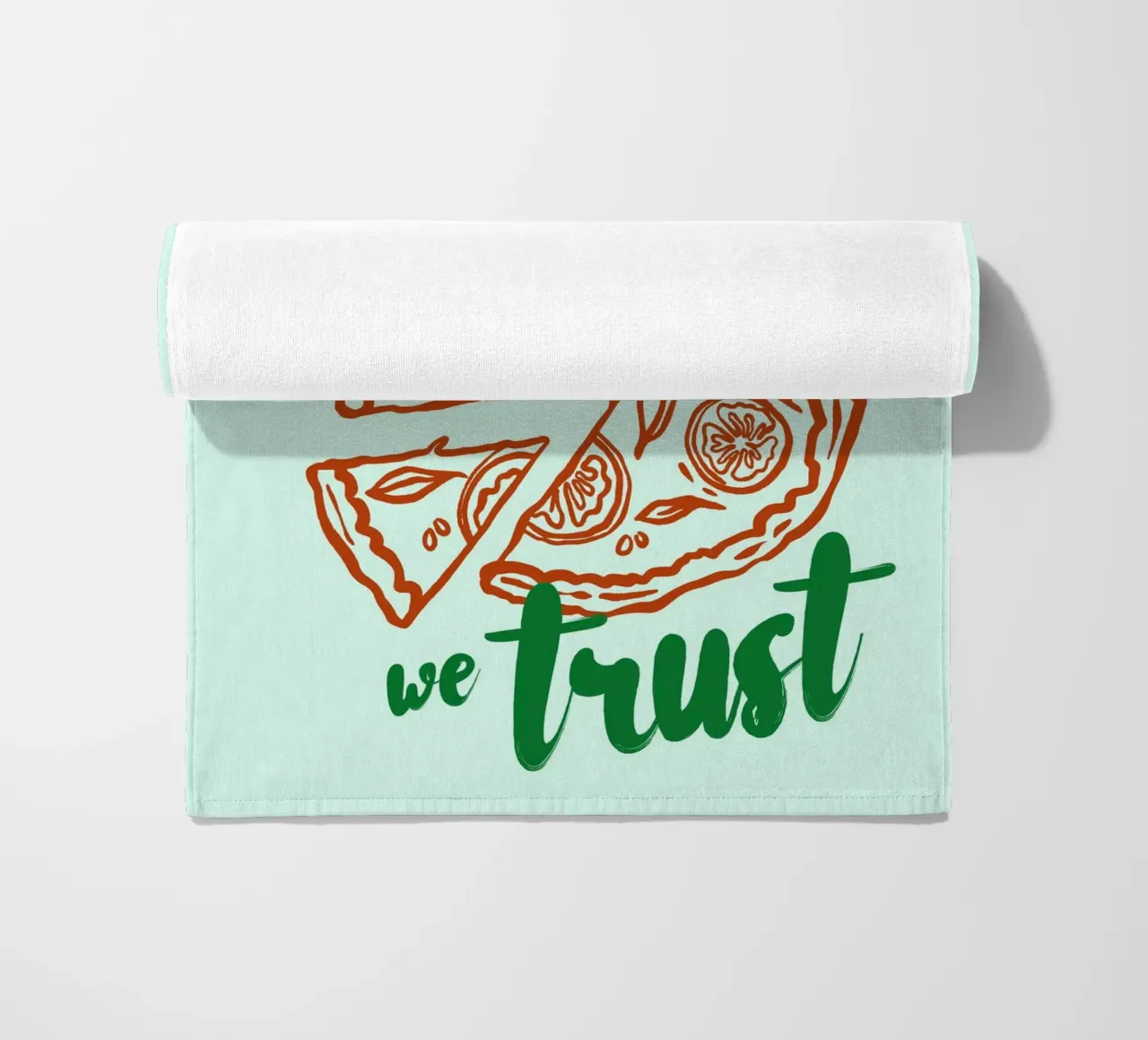 Boho Food 14 In Crust We Trust telo mare da Boho Print Collection