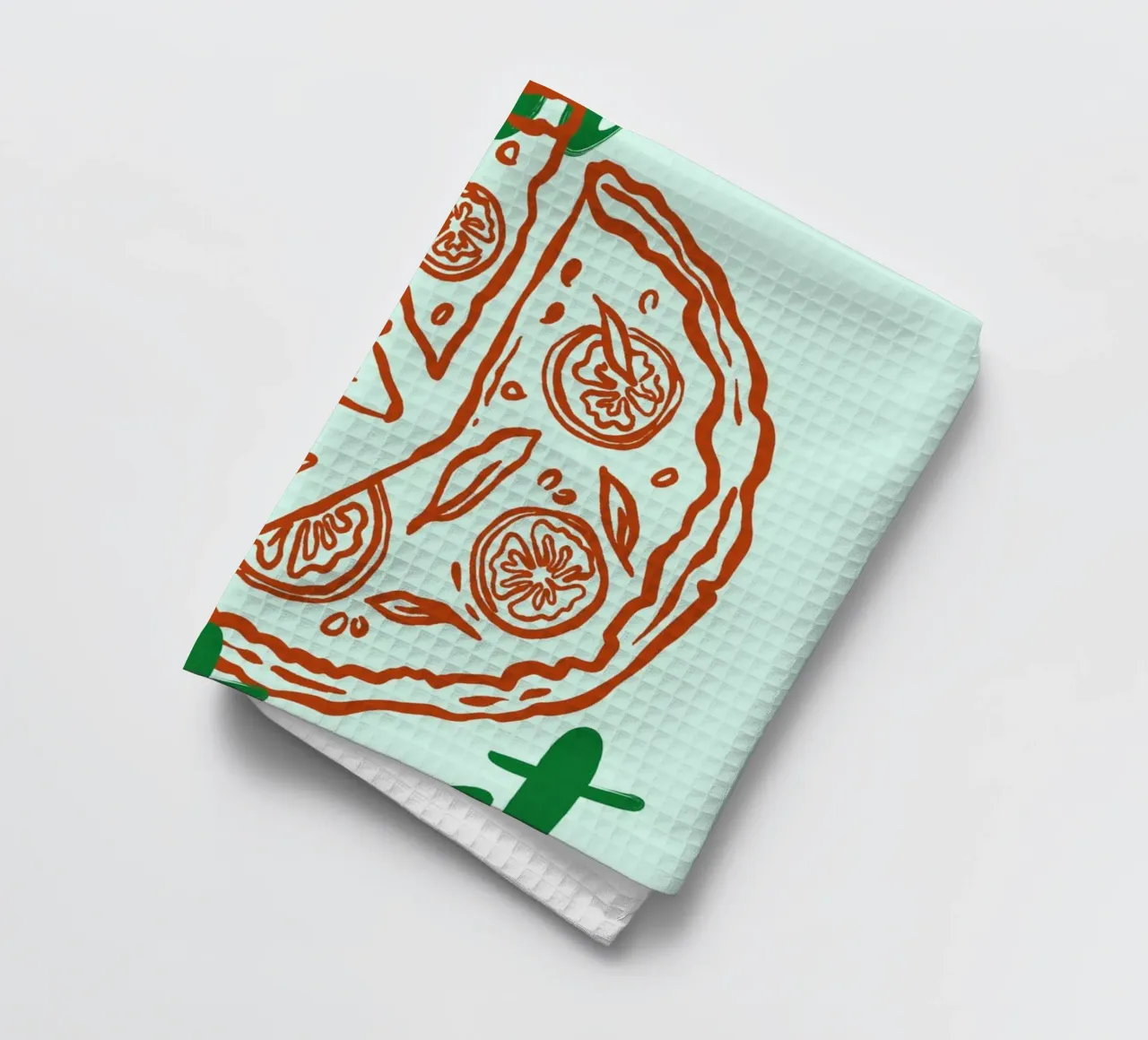 Boho Food 14 In Crust We Trust canovaccio da cucina da Boho Print Collection