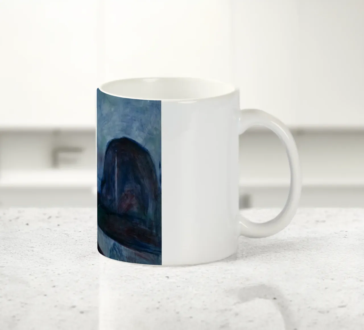 Edvard Munch - Notte stellata, 1893 tazza in ceramica da Timeless Artworks