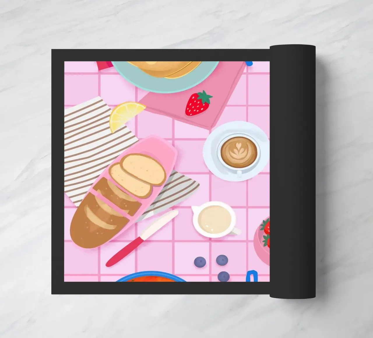 Tabletop Breakfast doormat by PetrArts