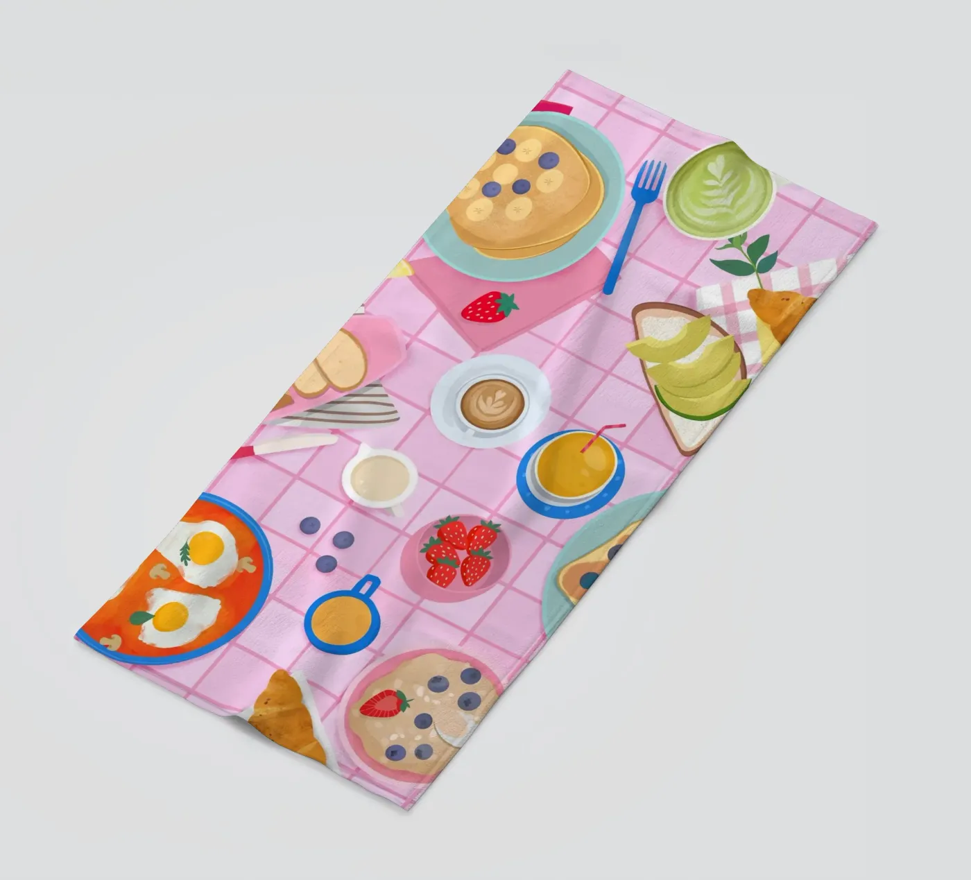 Tabletop Breakfast strandhanddoek van PetrArts