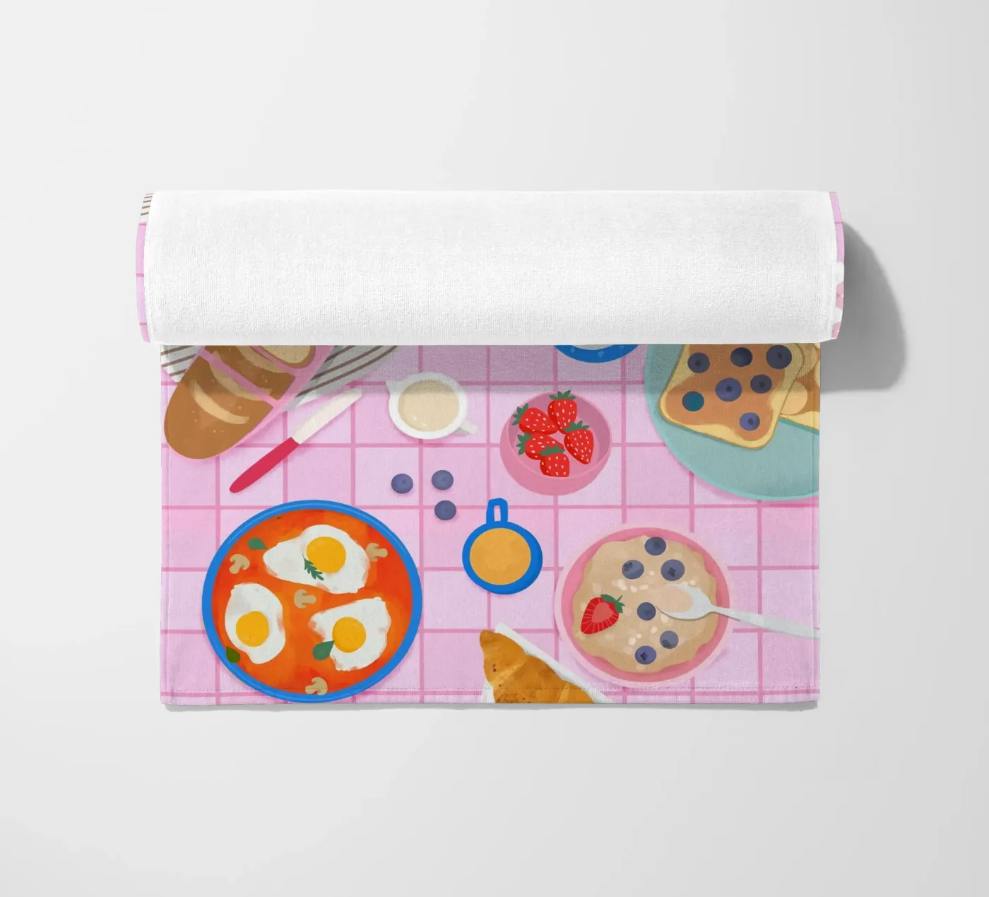 Tabletop Breakfast strandhanddoek van PetrArts