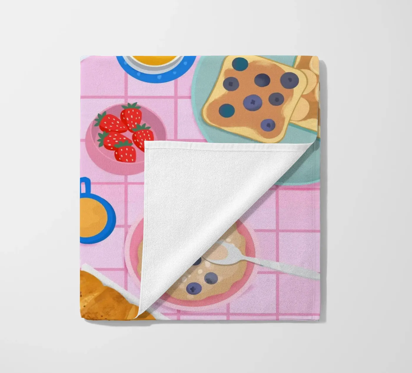 Tabletop Breakfast strandhanddoek van PetrArts