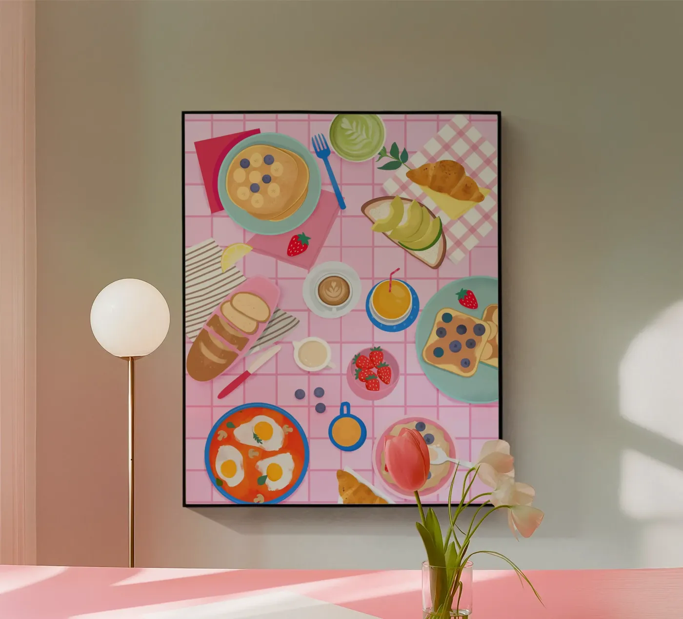 Tabletop Breakfast Acryl-Glas von PetrArts