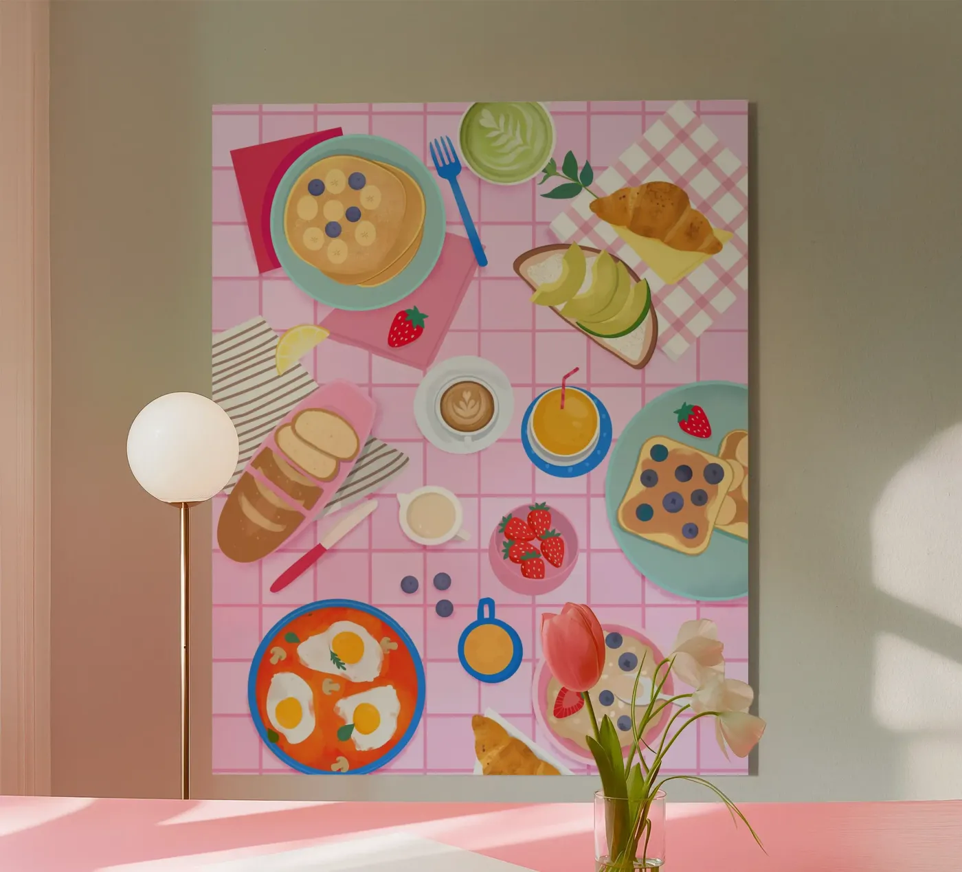 Tabletop Breakfast Acryl-Glas von PetrArts