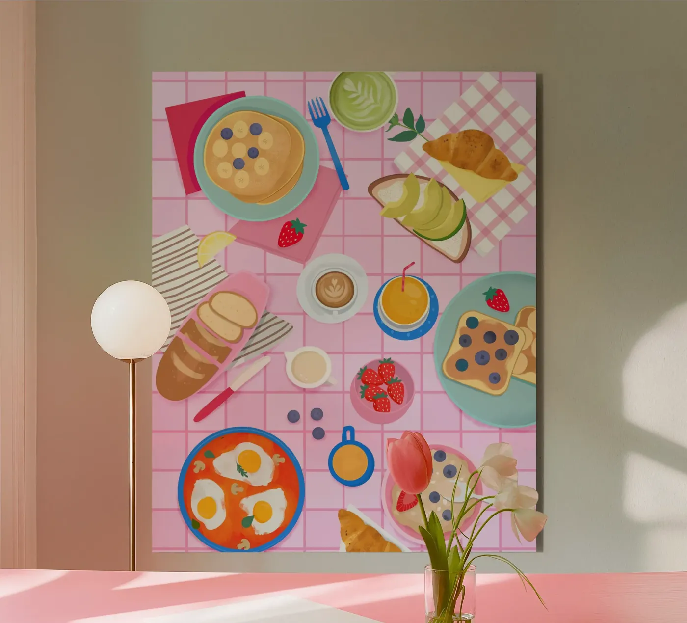 Tabletop Breakfast alluminio dibond da PetrArts