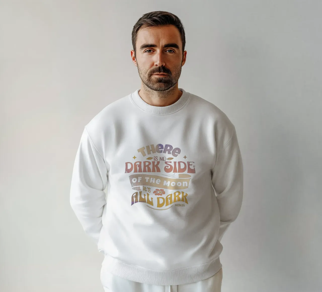 Es gibt keine dunkle Seite des Mondes Sweatshirt von Gunawan Rb