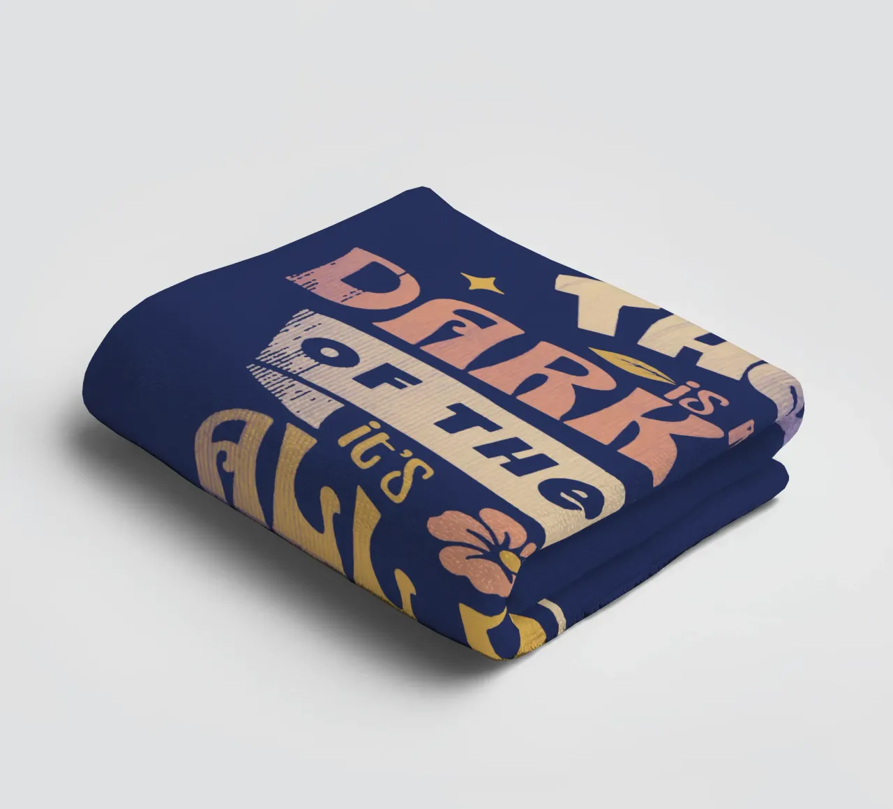 There is no dark side of the Moon towel by Gunawan Rb