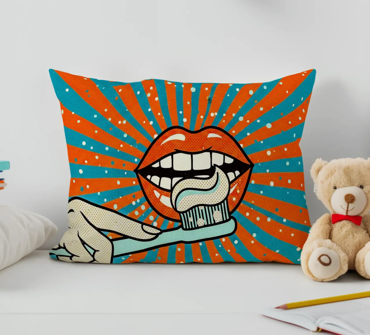 so Fresh & so Clean - Vibe Retro Pop cuscino da Dental art