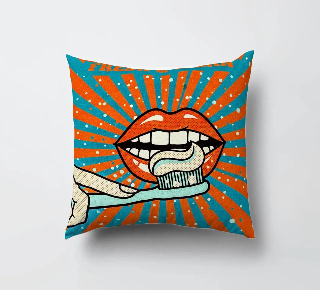 so Fresh & so Clean - Vibe Retro Pop cuscino da Dental art
