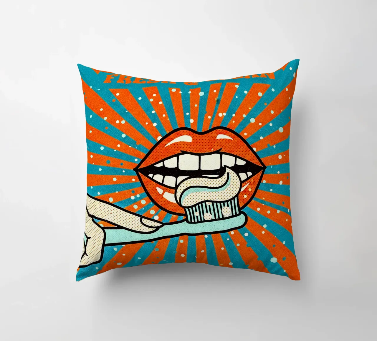 so Fresh & so Clean - Vibe Retro Pop cuscino da Dental art