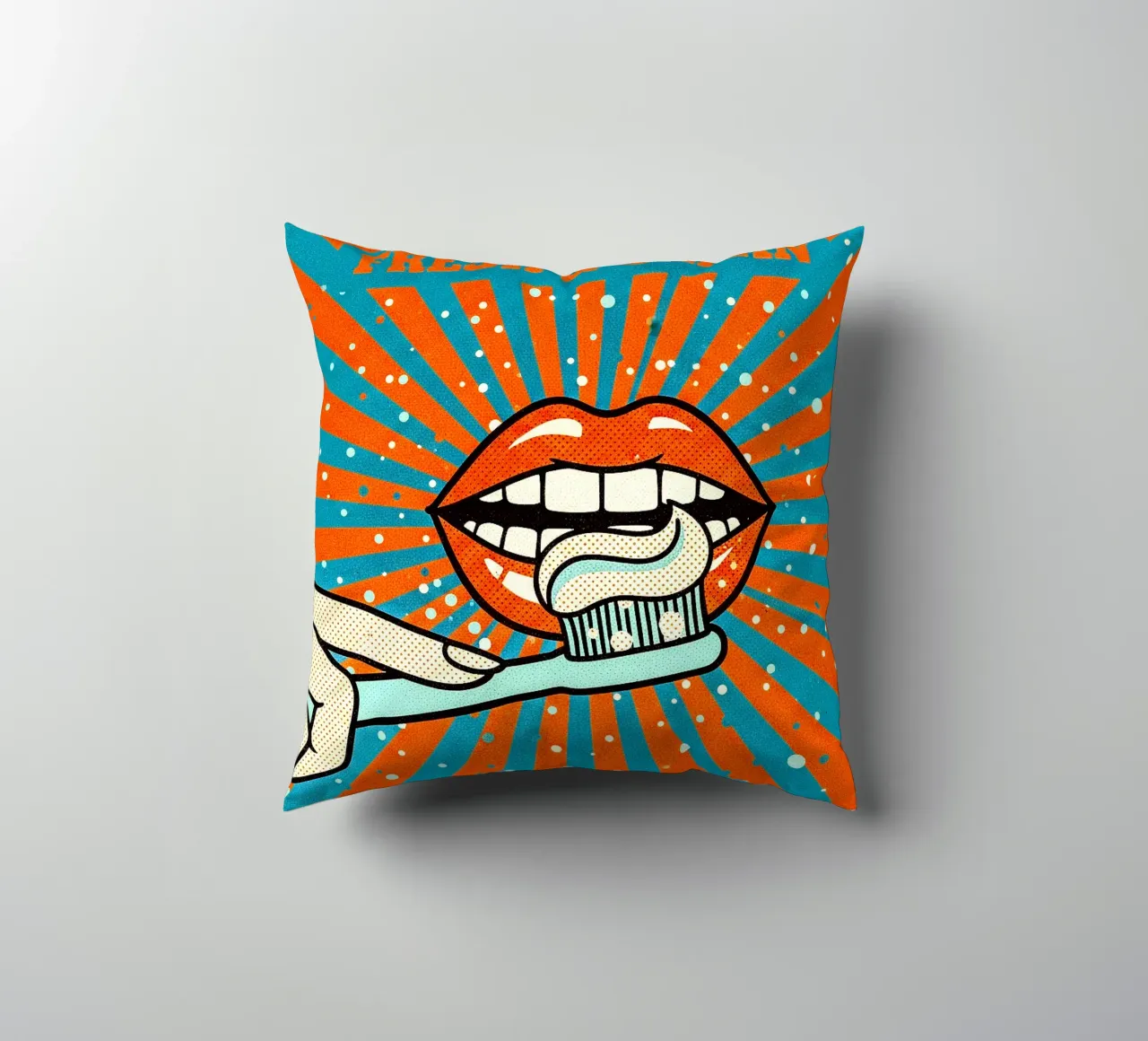 so Fresh & so Clean - Vibe Retro Pop cuscino da Dental art