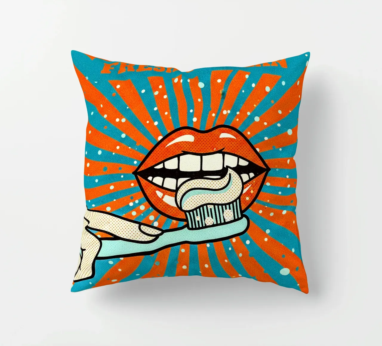so Fresh & so Clean - Vibe Retro Pop cuscino da Dental art