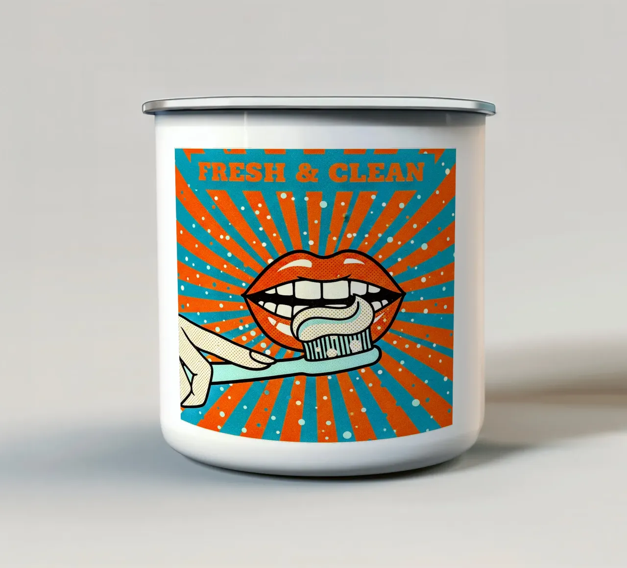 so Fresh & so Clean - Vibe Retro Pop tazza in smalto da Dental art