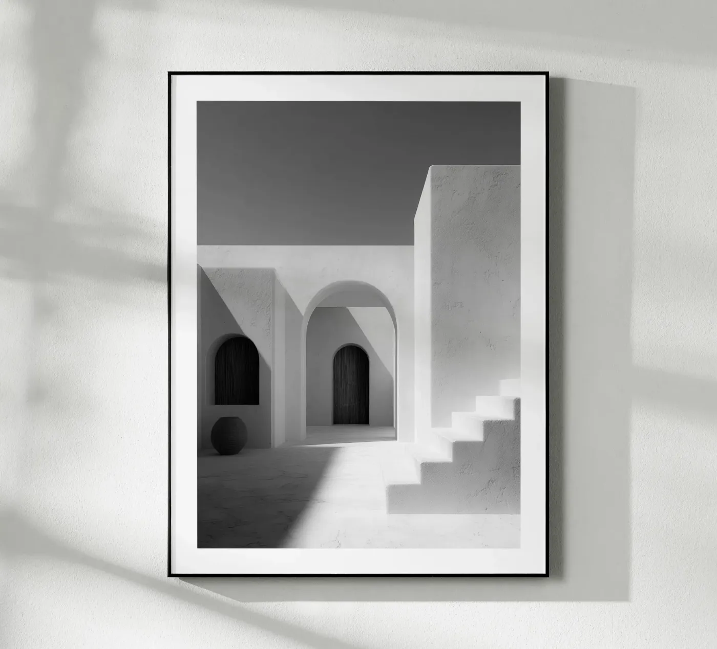 Arches and stairs Acryl-Glas von Monochrome