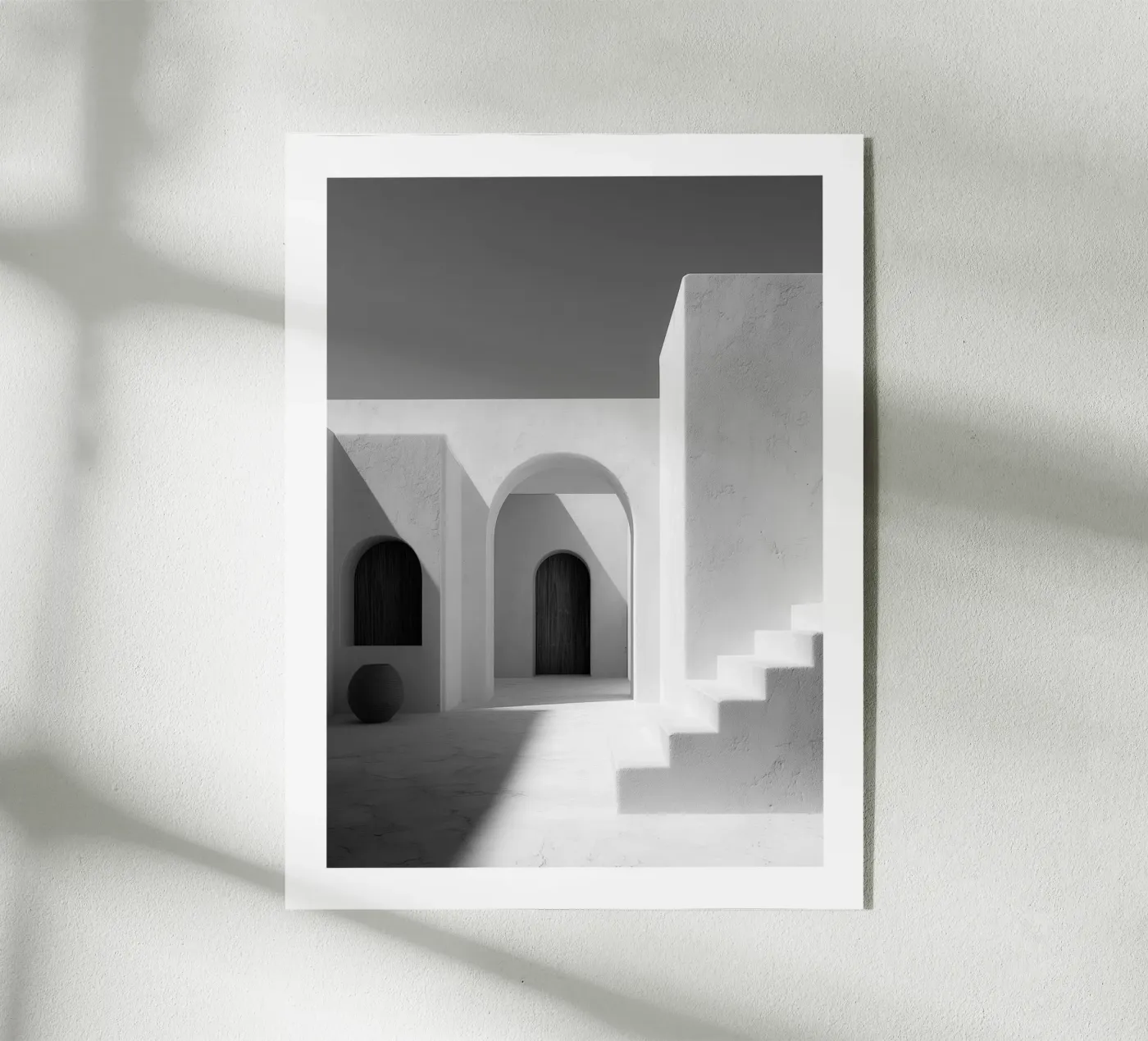 Arches and stairs Acryl-Glas von Monochrome