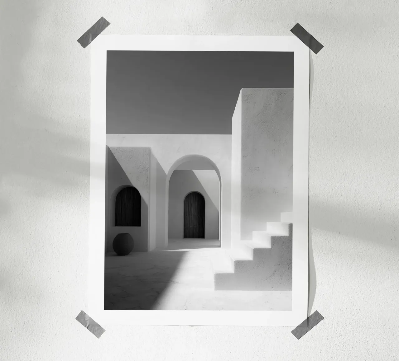 Archi e scale poster da Monochrome