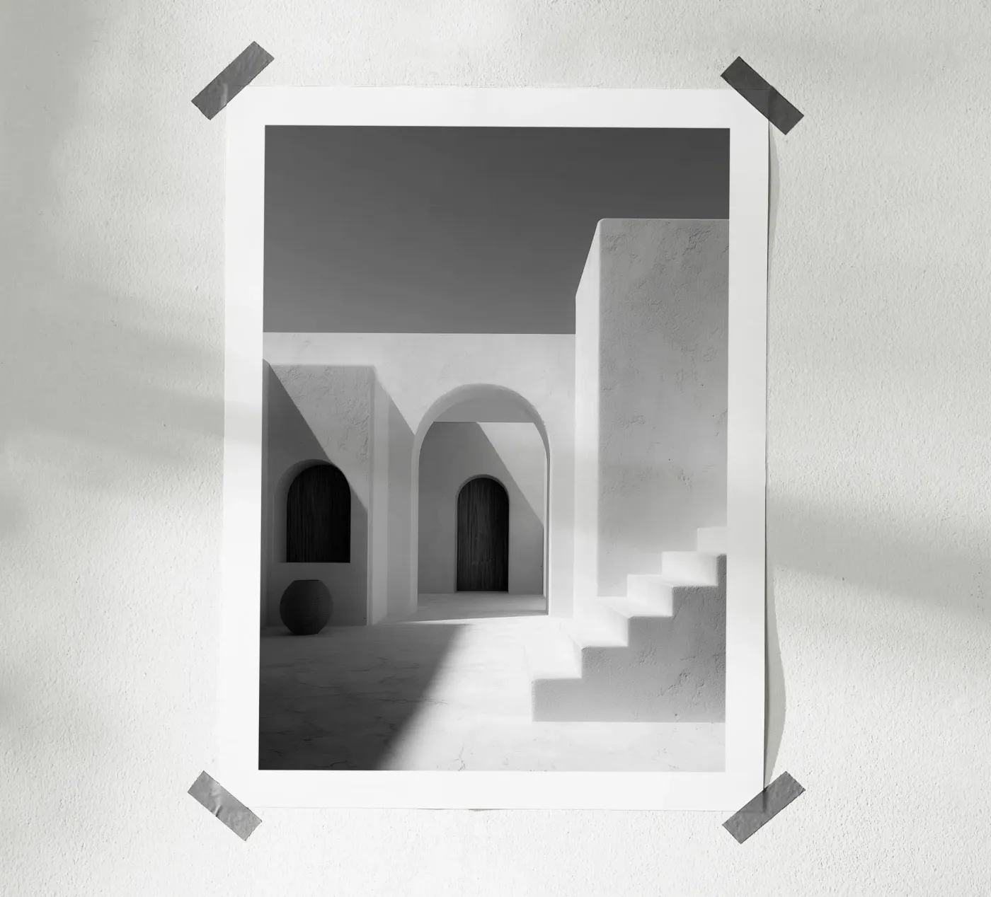 Archi e scale poster da Monochrome