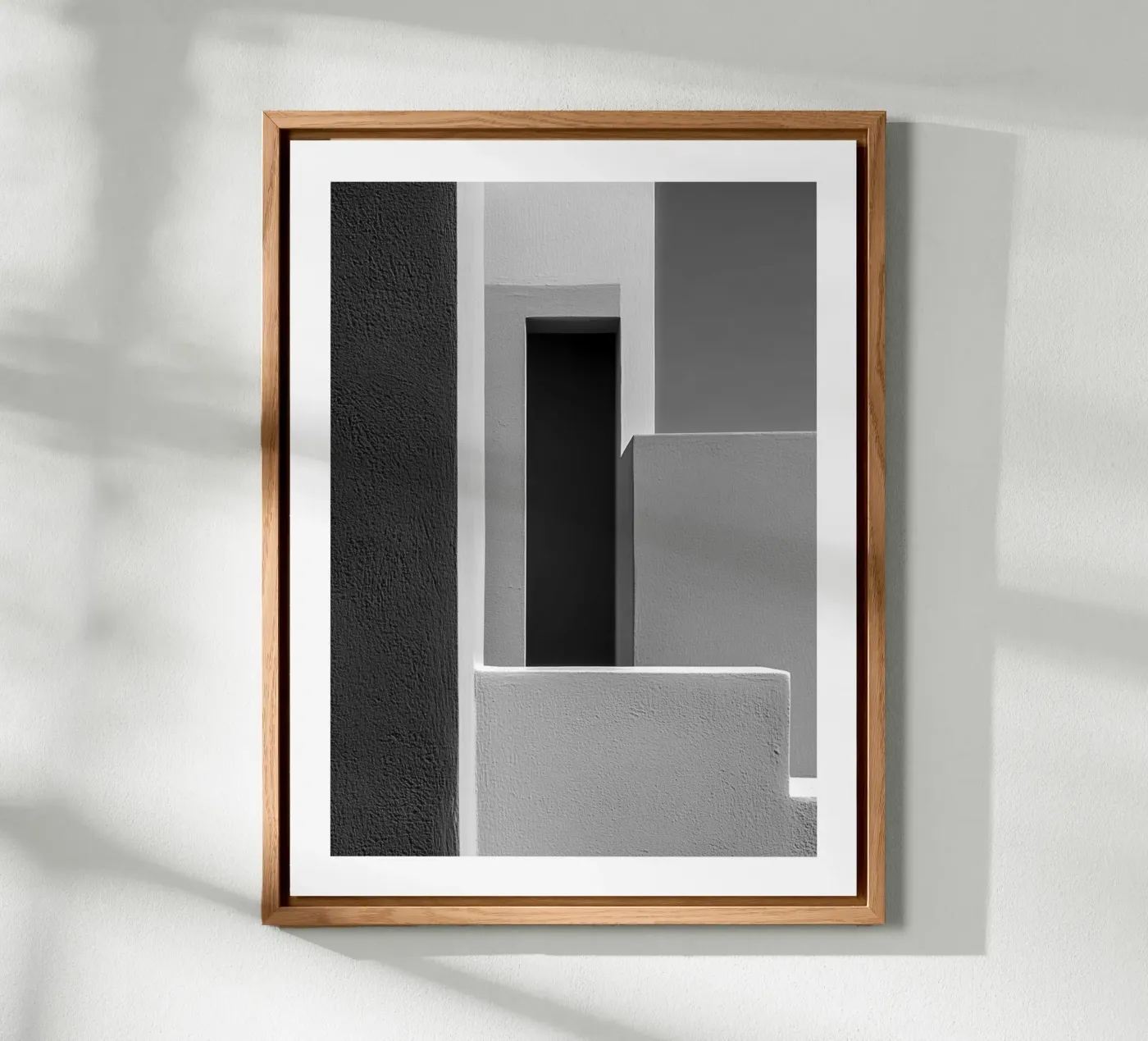 Géométrie d’ombres panneau forex de Monochrome