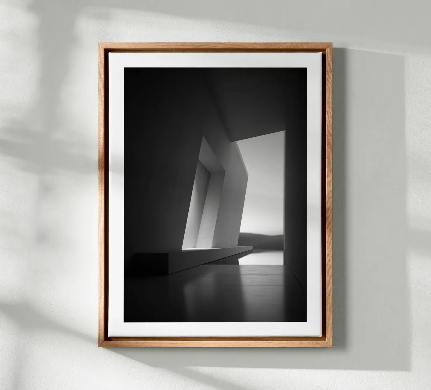 Schuin perspectief canvas van Monochrome