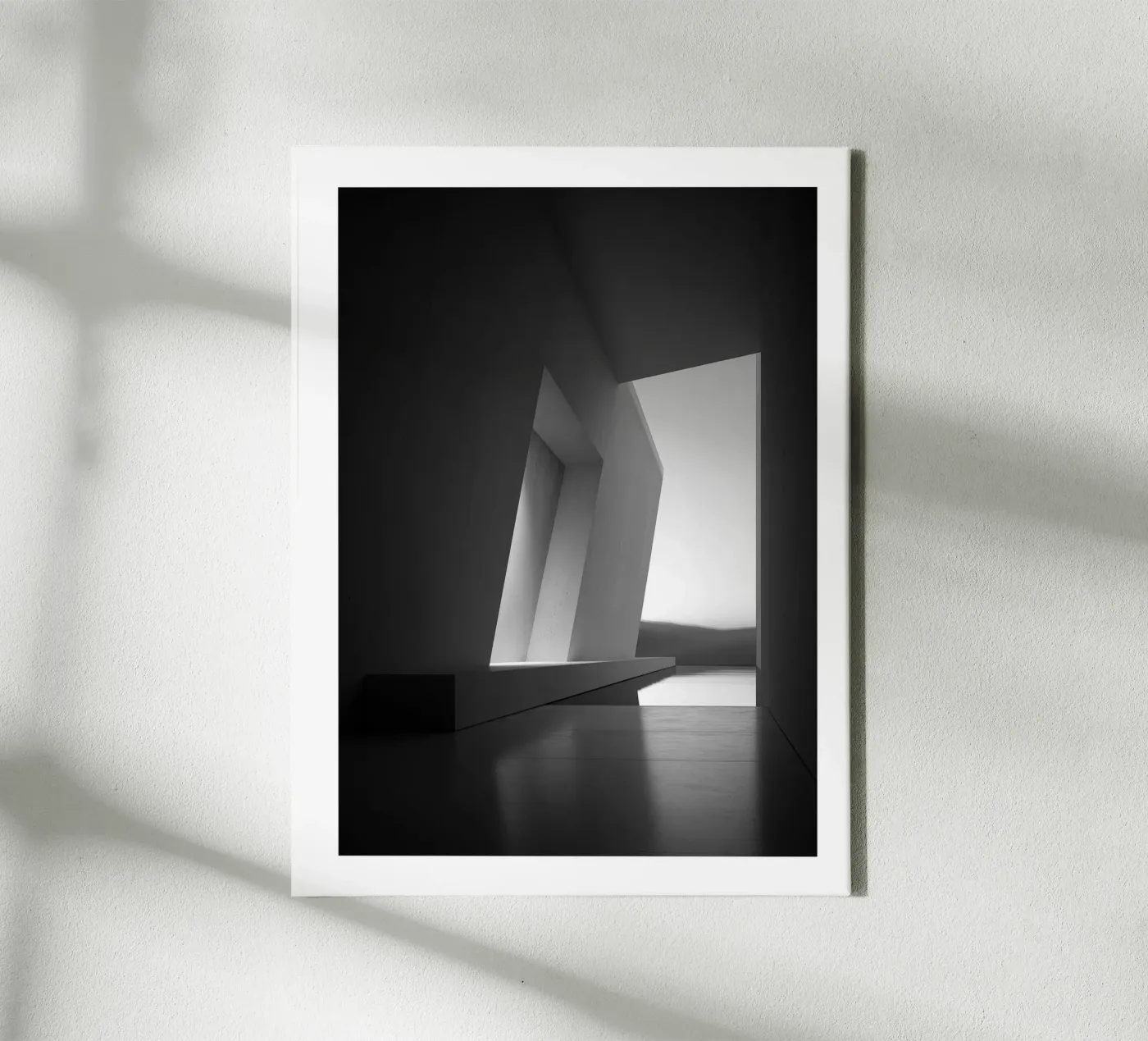 Schuin perspectief canvas van Monochrome