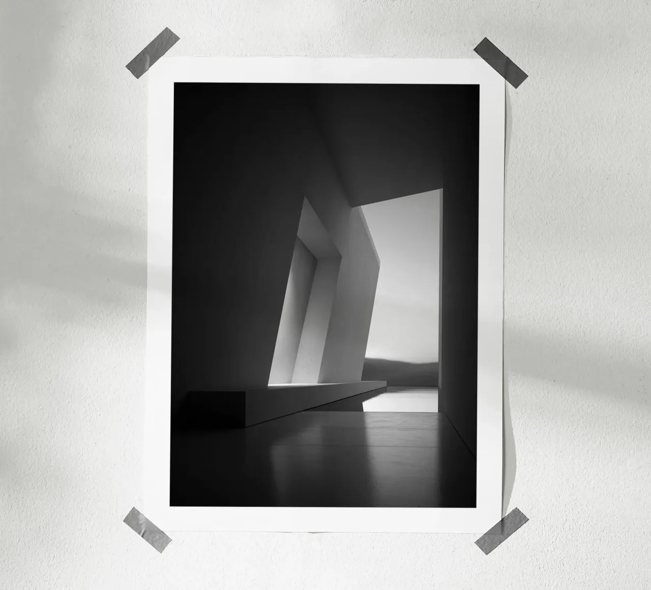 Schuin perspectief poster van Monochrome