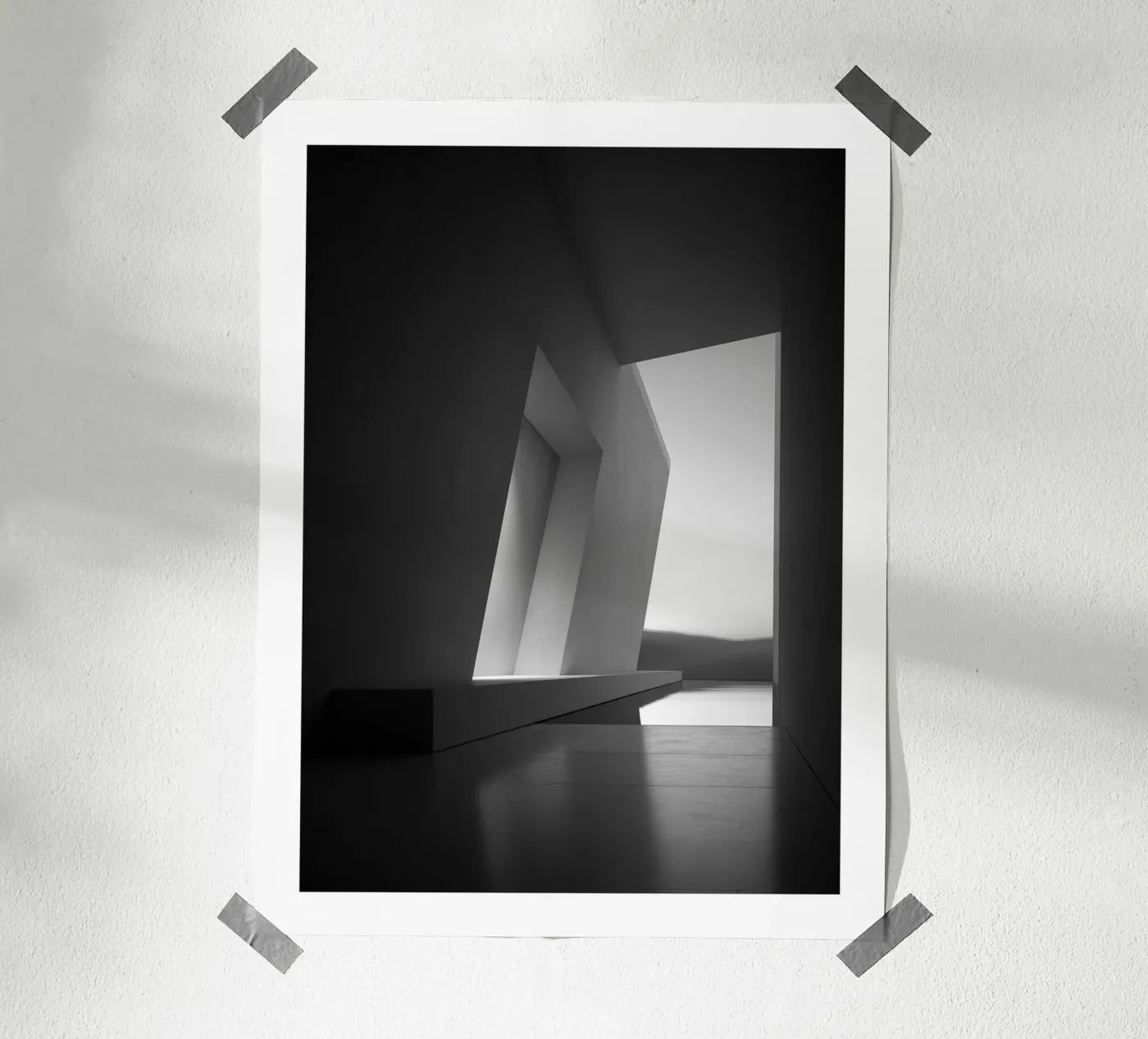 Schuin perspectief poster van Monochrome