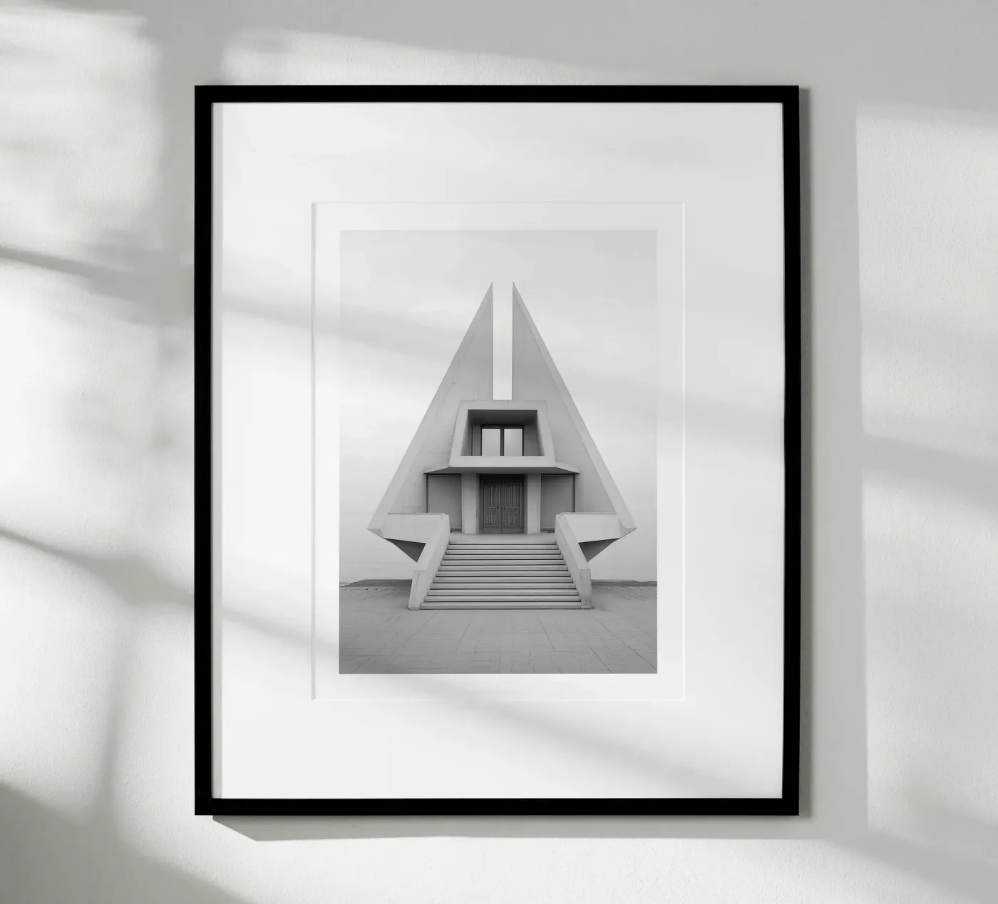 Tempio geometrico poster da Monochrome