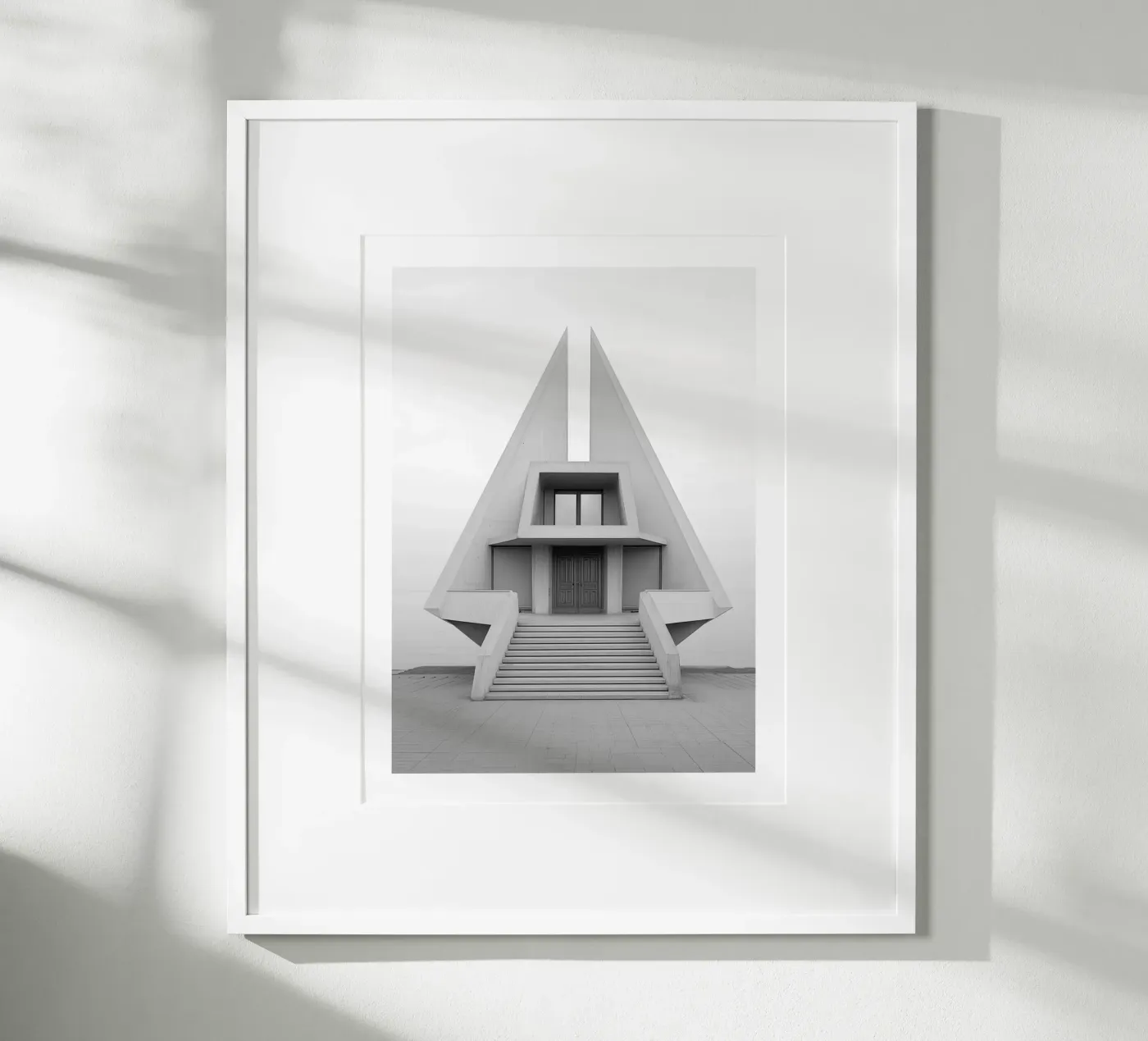 Tempio geometrico poster da Monochrome