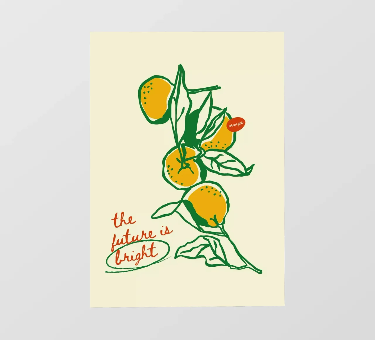 Boho Food 15 Bright Future telo in pvc da Boho Print Collection