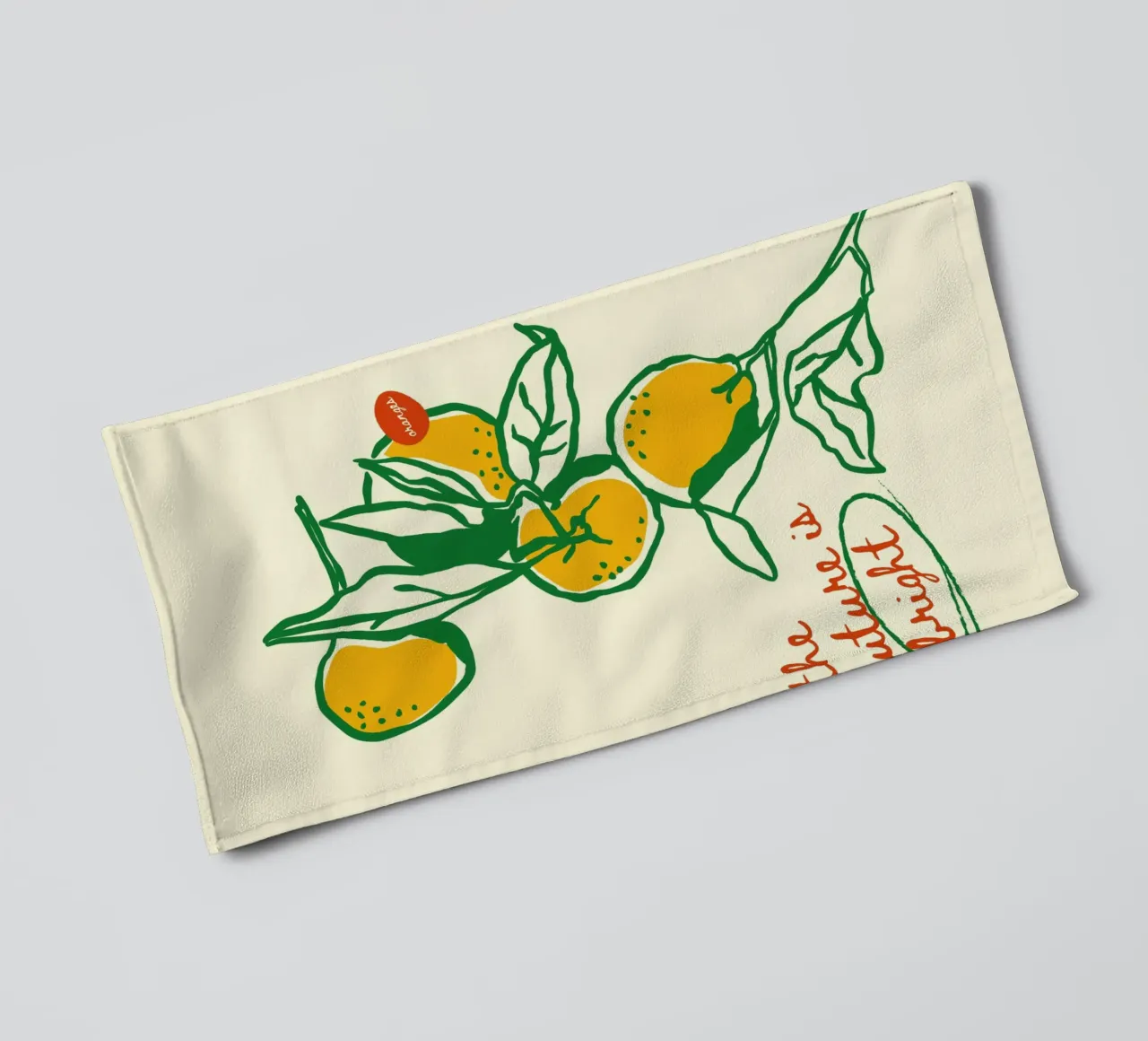 Boho Food 15 Bright Future toalla de baño de Boho Print Collection