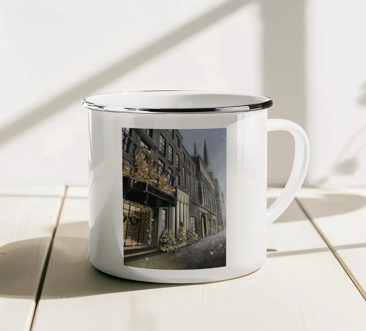 strada vecchia tazza in smalto da sketch_visual_studio
