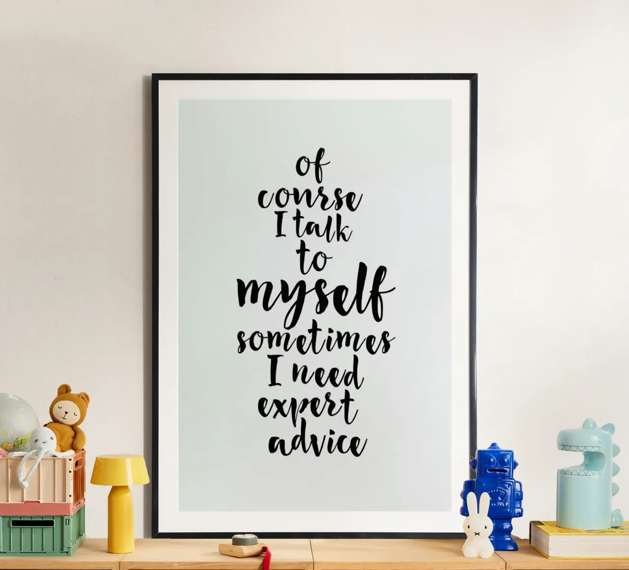 Expert advice poster con telaio in legno da FUNKE Lifestyle GmbH