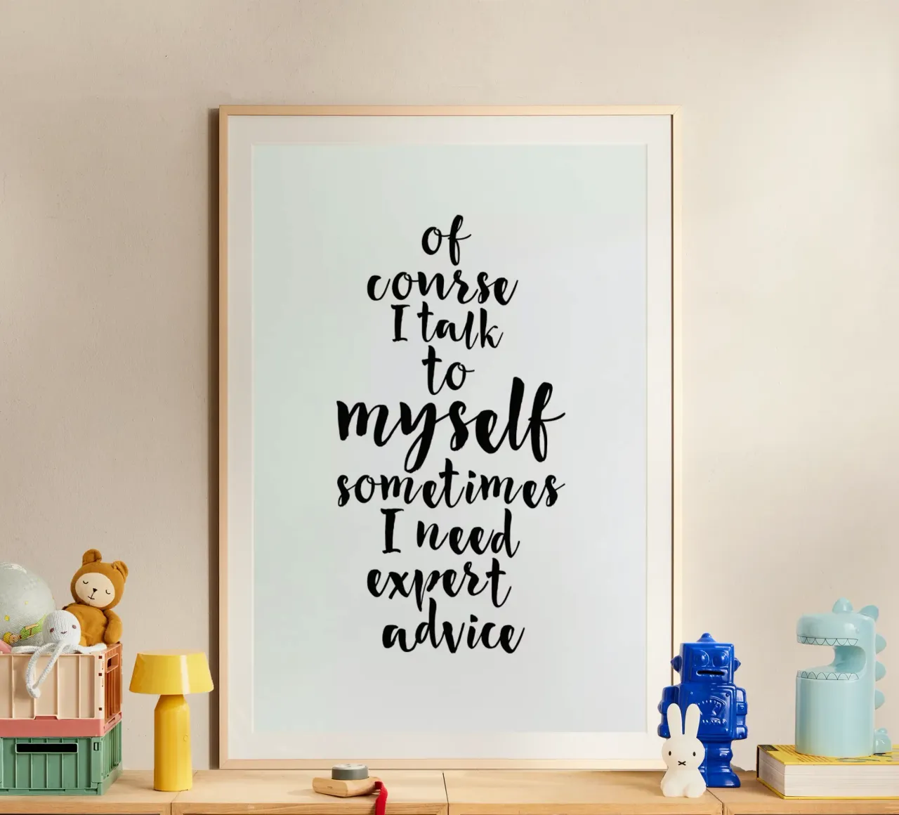 Expert advice poster con telaio in legno da FUNKE Lifestyle GmbH