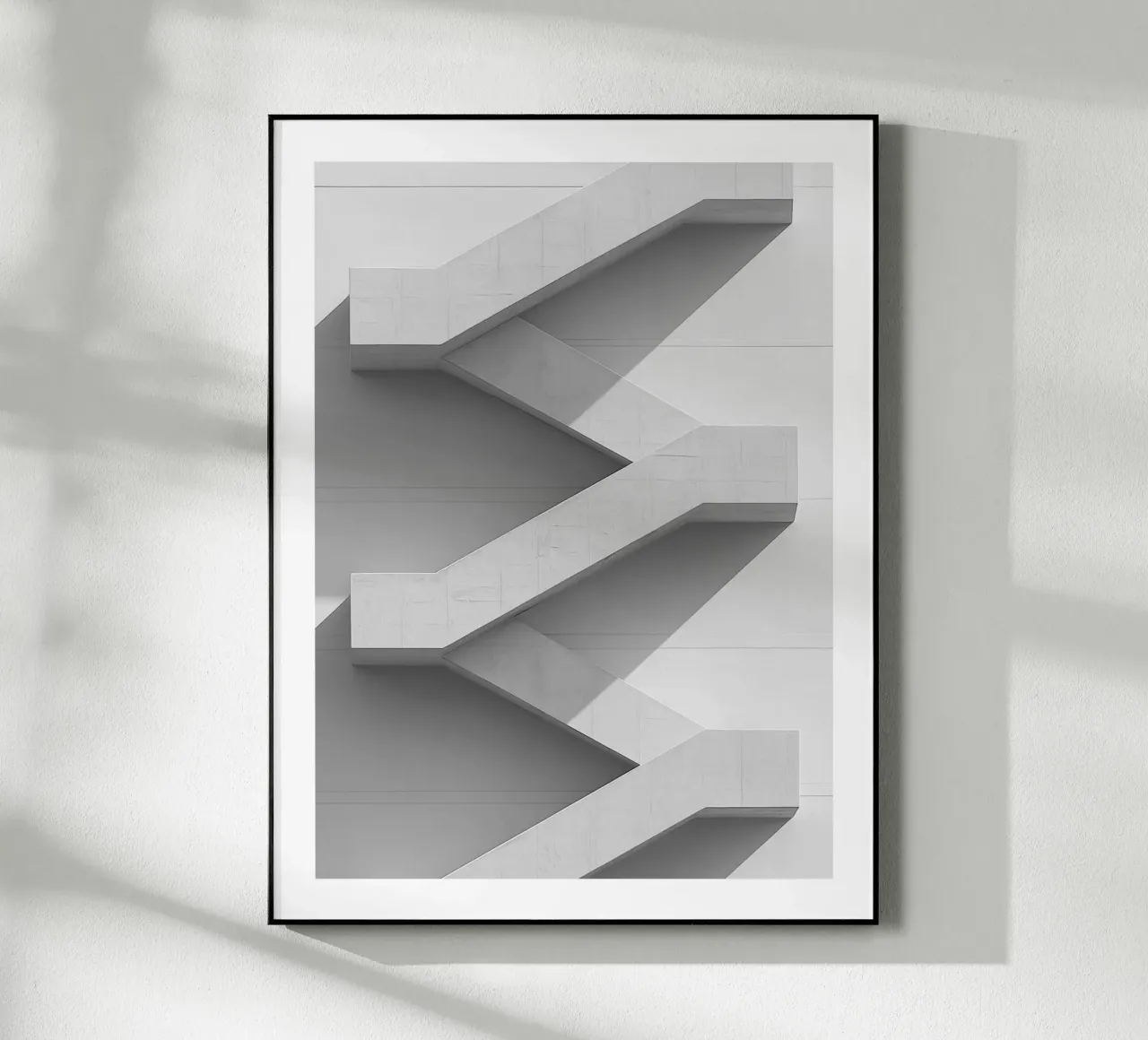 Scala a zig-zag plexiglass da Monochrome