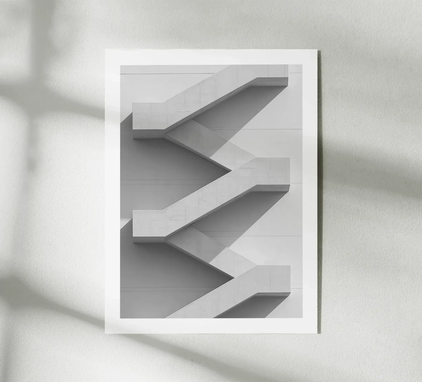 Zigzag staircase acrylic glass by Monochrome