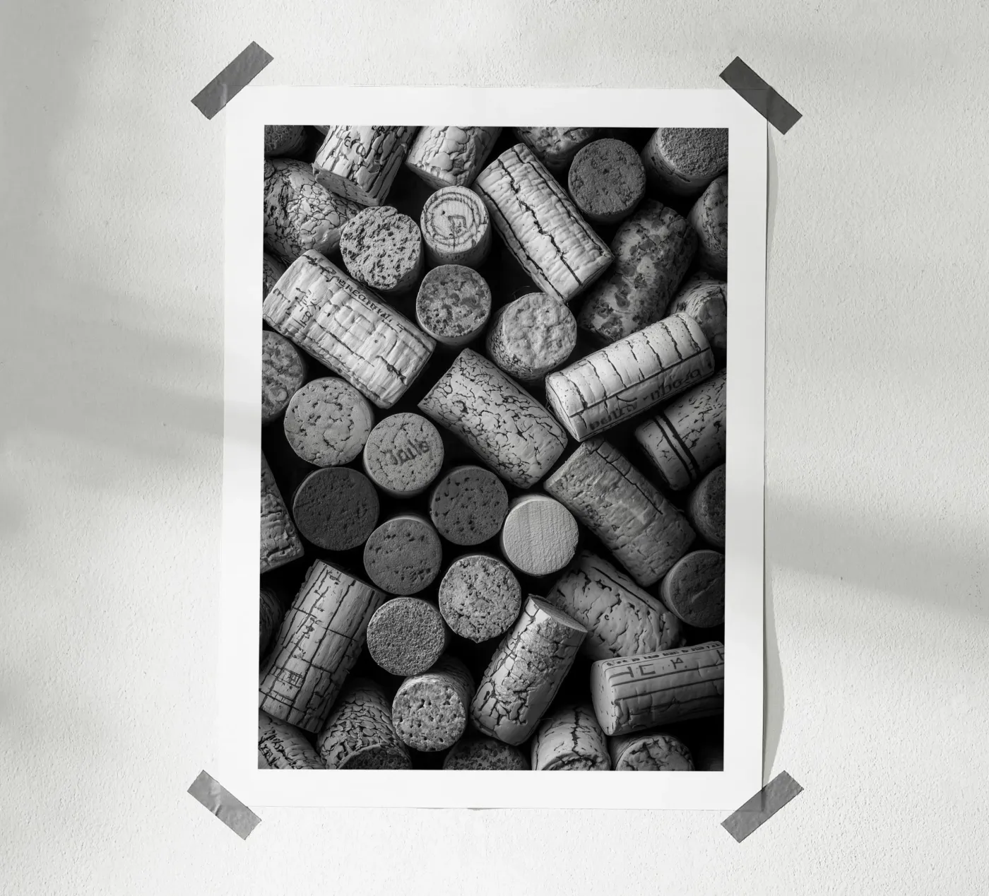 Wine corks poster by Monochrome