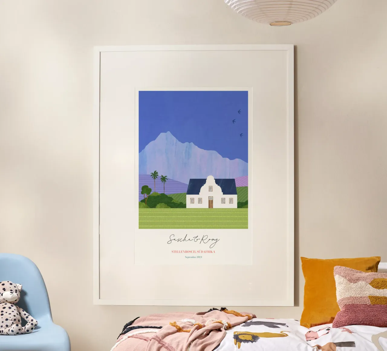 Stampa personalizzata sulla luna di miele a Stellenbosch poster da Henry Rivers