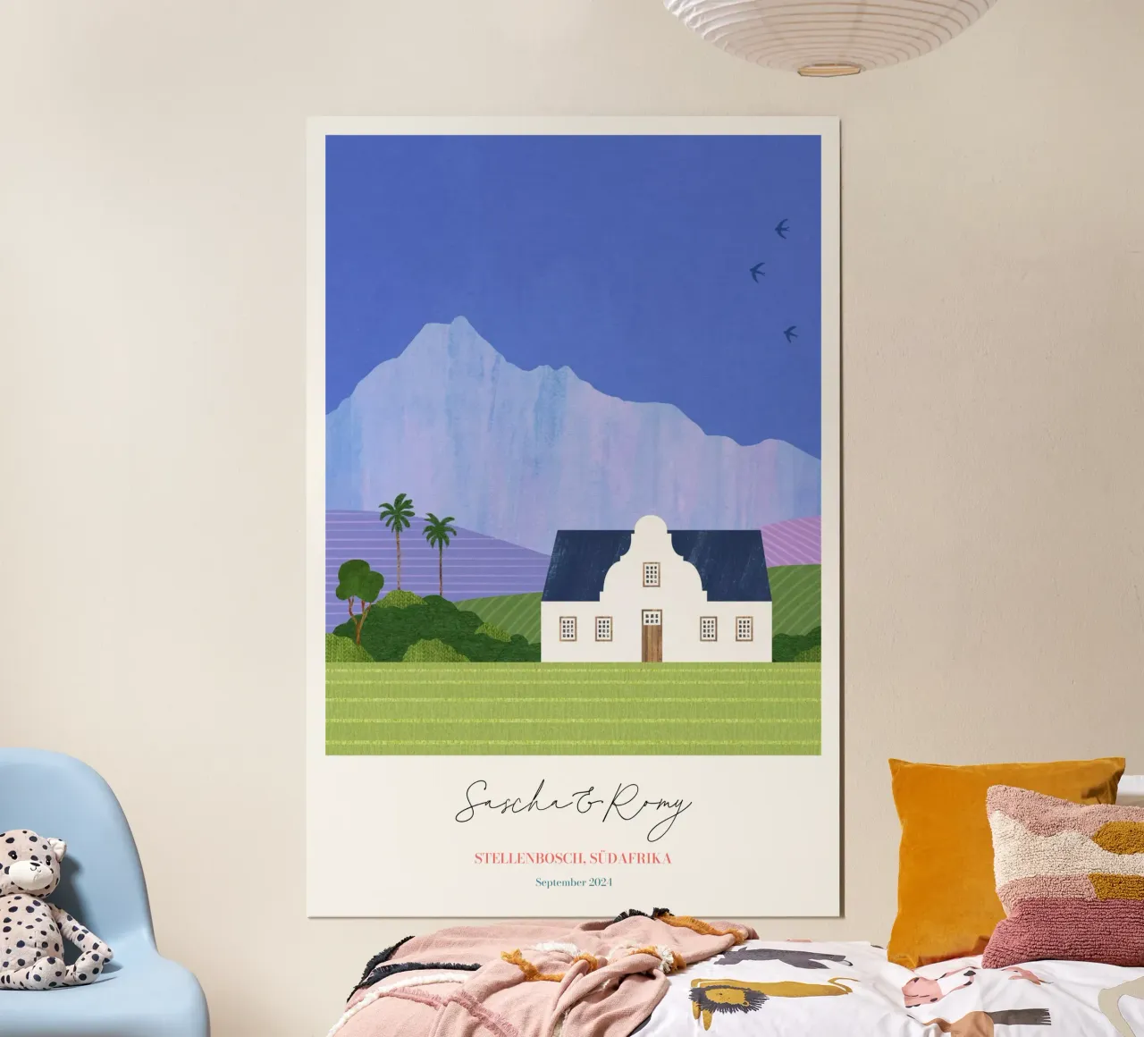 Stampa personalizzata sulla luna di miele a Stellenbosch poster da Henry Rivers