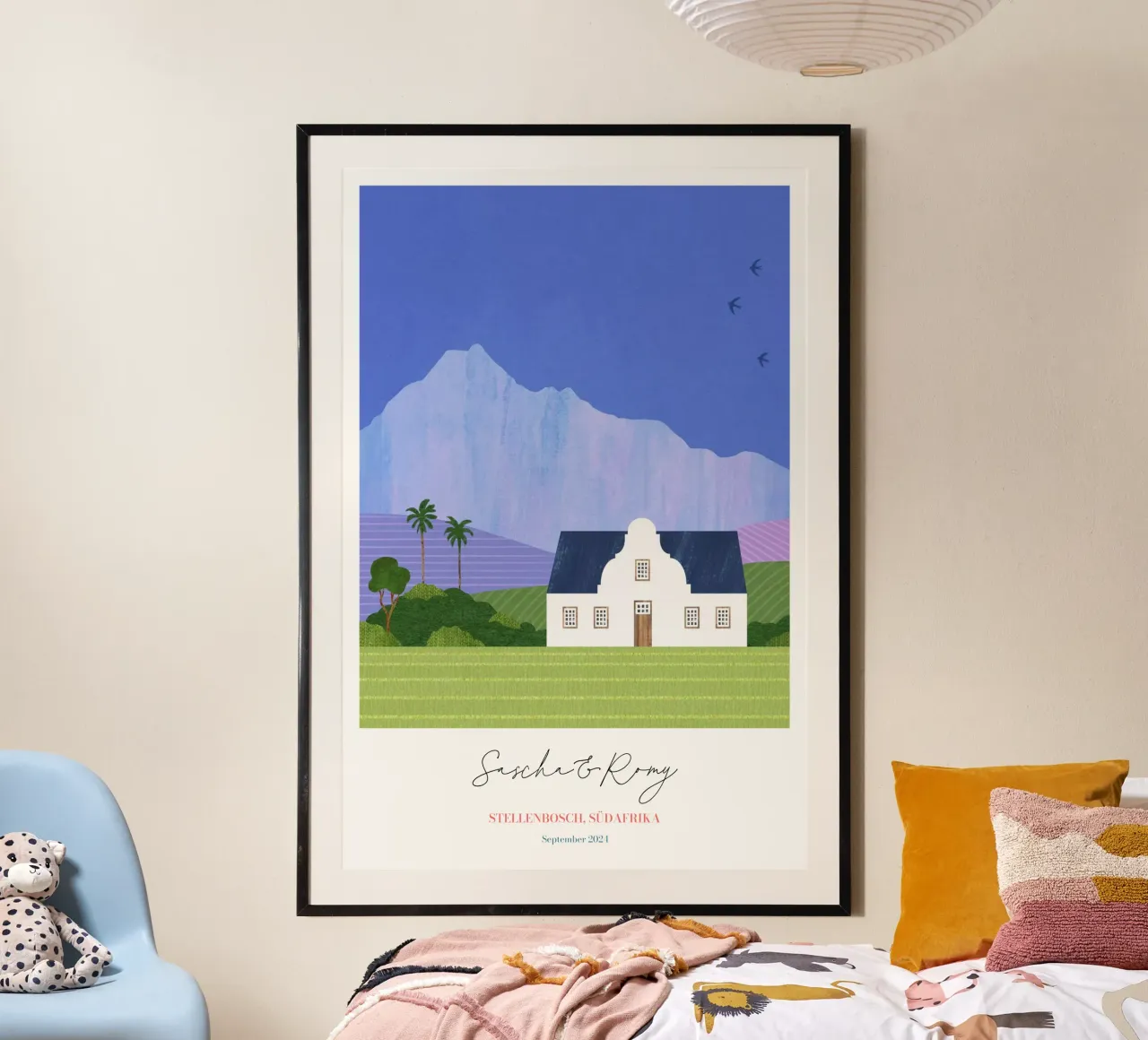 Stampa personalizzata sulla luna di miele a Stellenbosch poster da Henry Rivers