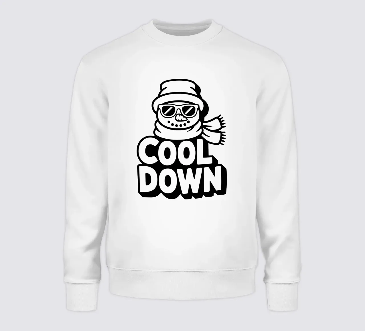 Cool down Snowman with glasses felpa da RB-Quotes