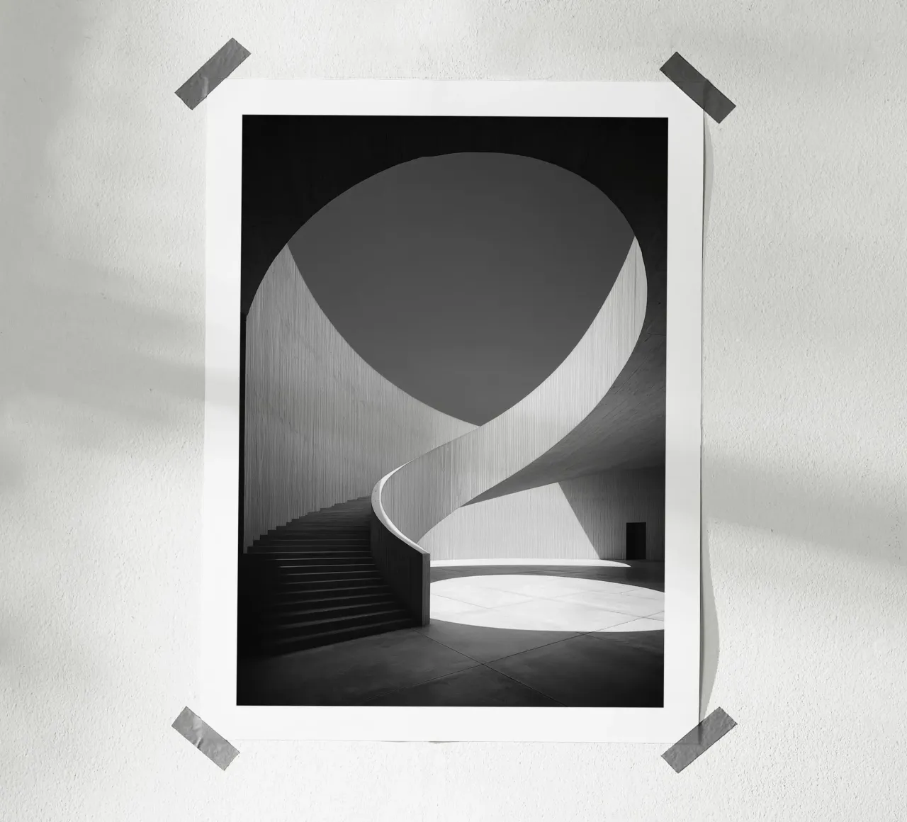 Scala elicoidale carta hahnemühle da Monochrome