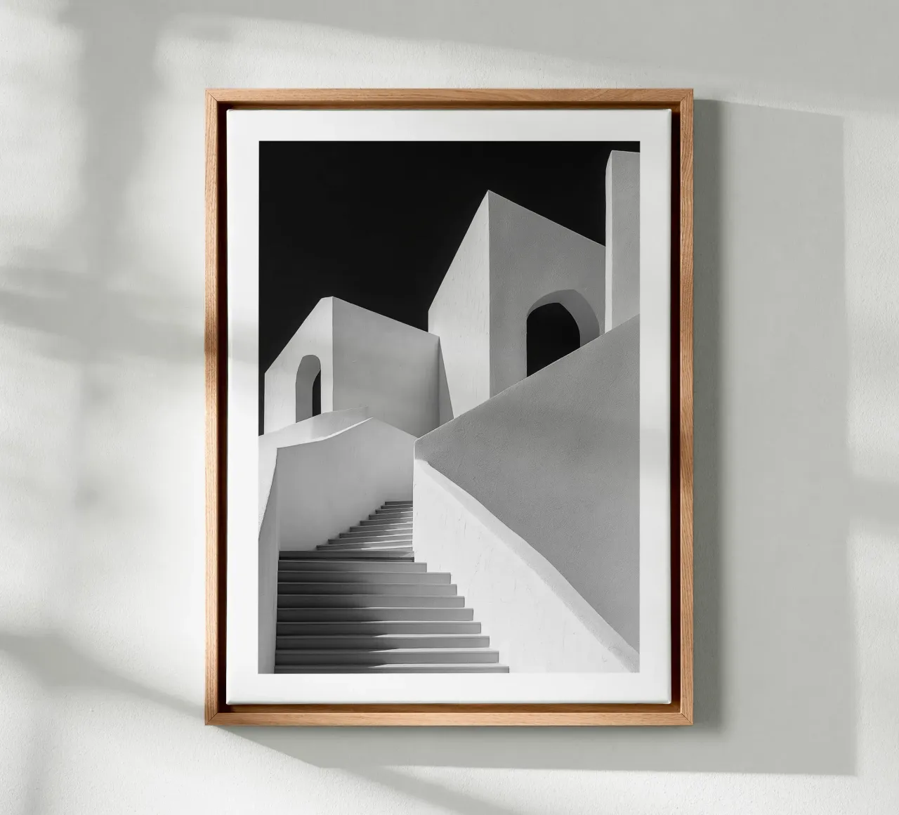 Scala bianca tela da Monochrome