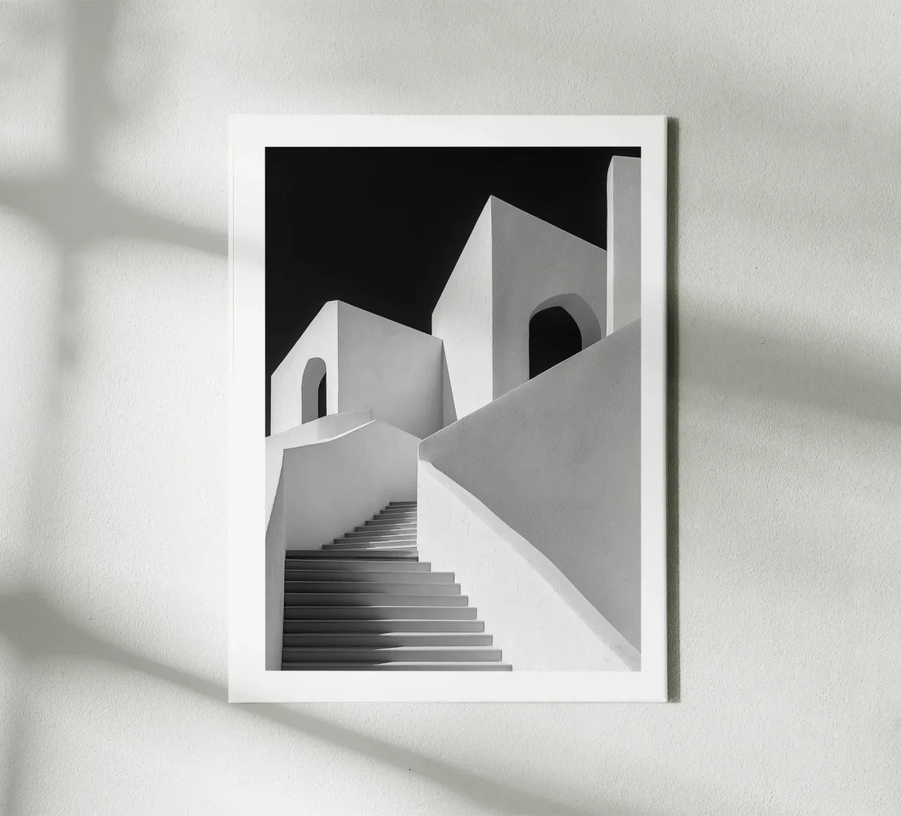 Scala bianca tela da Monochrome