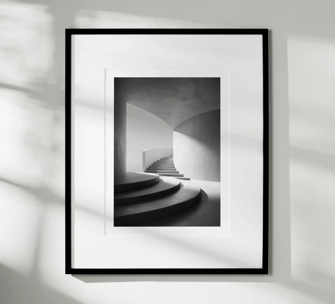 Curved steps poster by Monochrome